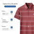 Pierre Cardin Men's Redwine Striped Polo Shirt – Stretch Cotton Blend PL51TSA129Z920
